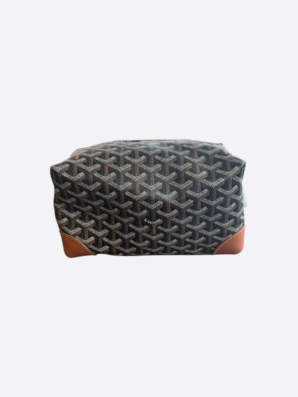 Goyard Black & Brown Bowling 25 Toiletry Bag